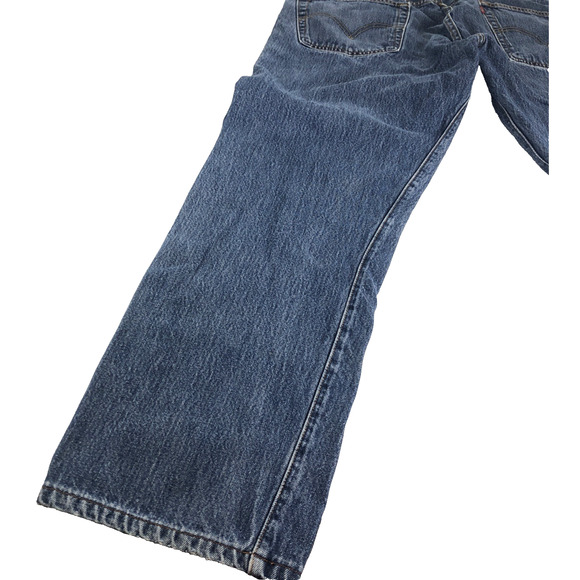 Vintage Levis 501 Jeans Men's 38x34 Straight Leg Button Fly Distressed 90s Denim - Picture 10 of 11